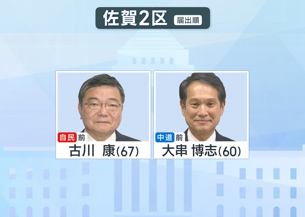 佐賀2区 候補者一覧