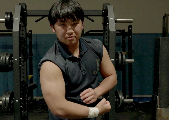 自由ケ丘高校陸上部 砲丸投 吉本直人（3年）