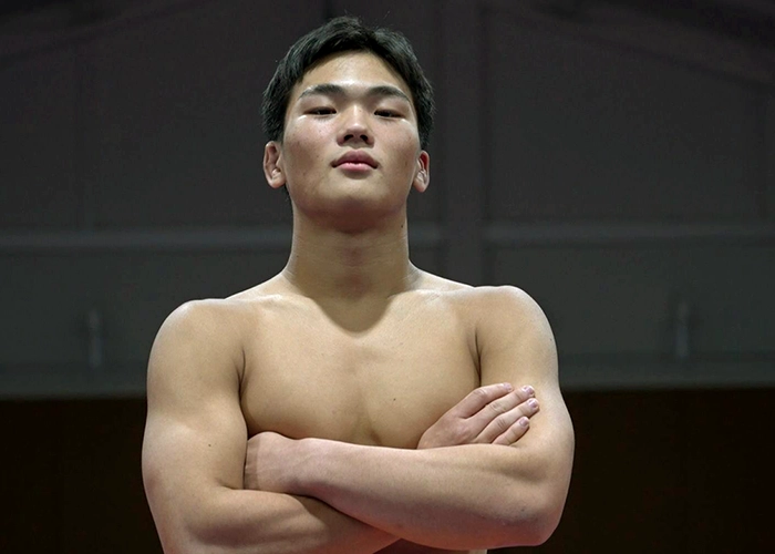 鳥栖工業高校レスリング部 酒井禅（1年）