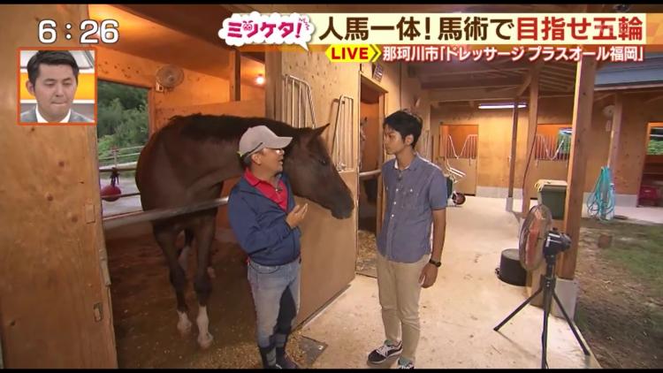 競走馬だったサラブレットと固い絆で結ばれている西嶋さん