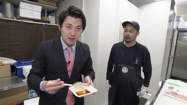 寿司をもつ長岡AN