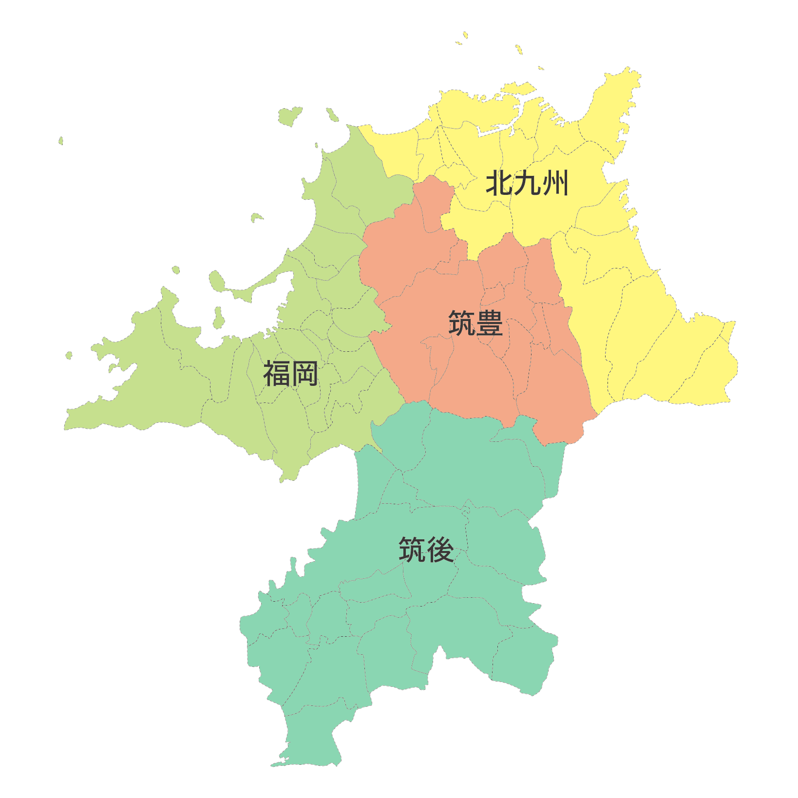 福岡県地図